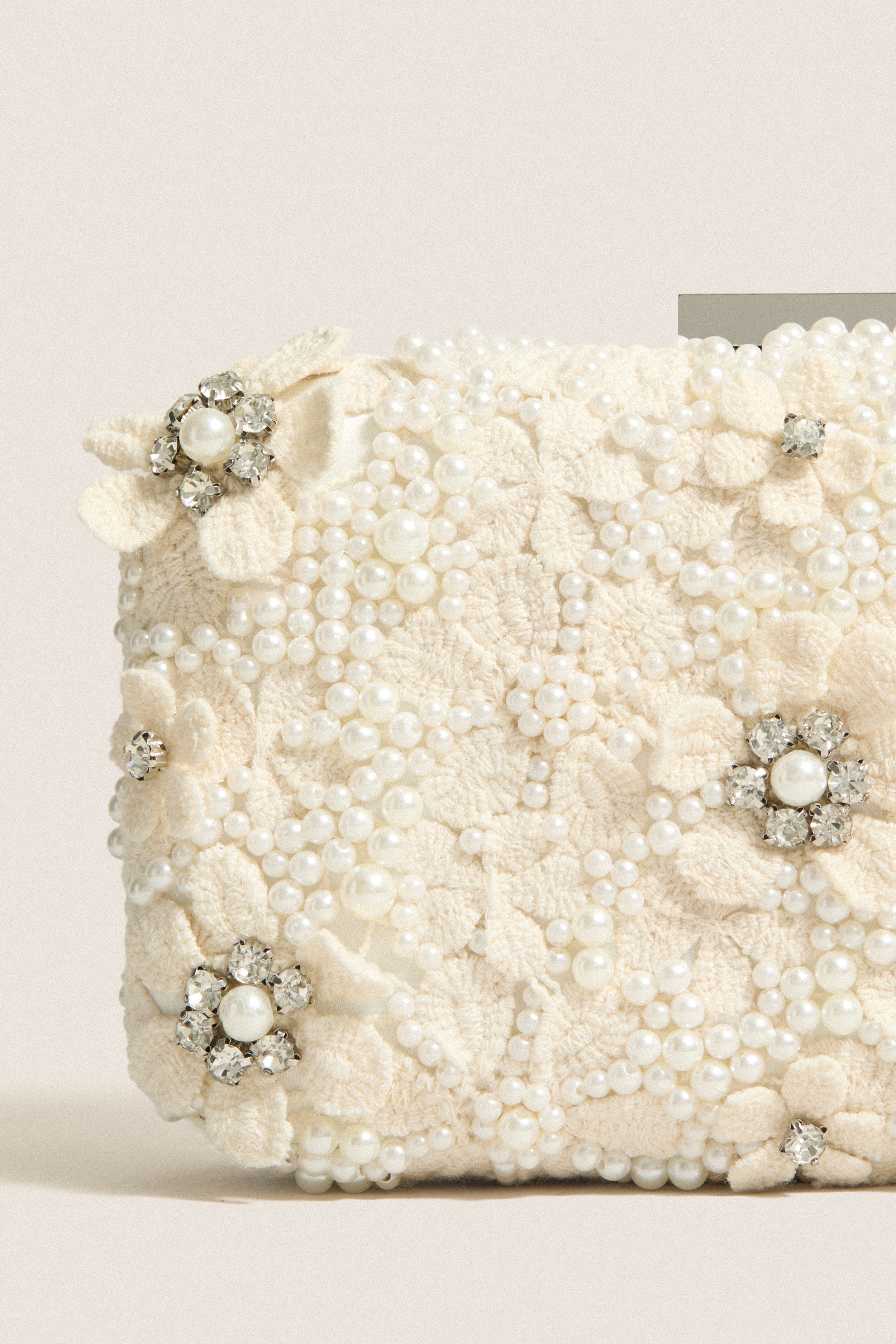 Ivory Beth Encrusted Clutch | Olga Berg