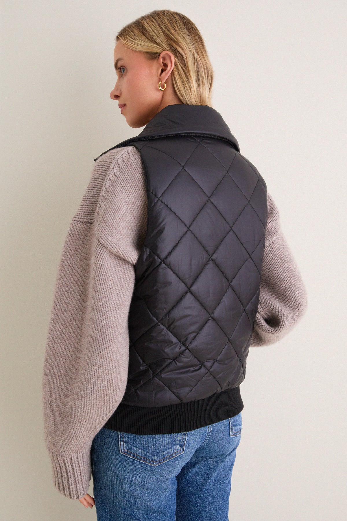Black Jackson Quilted Vest