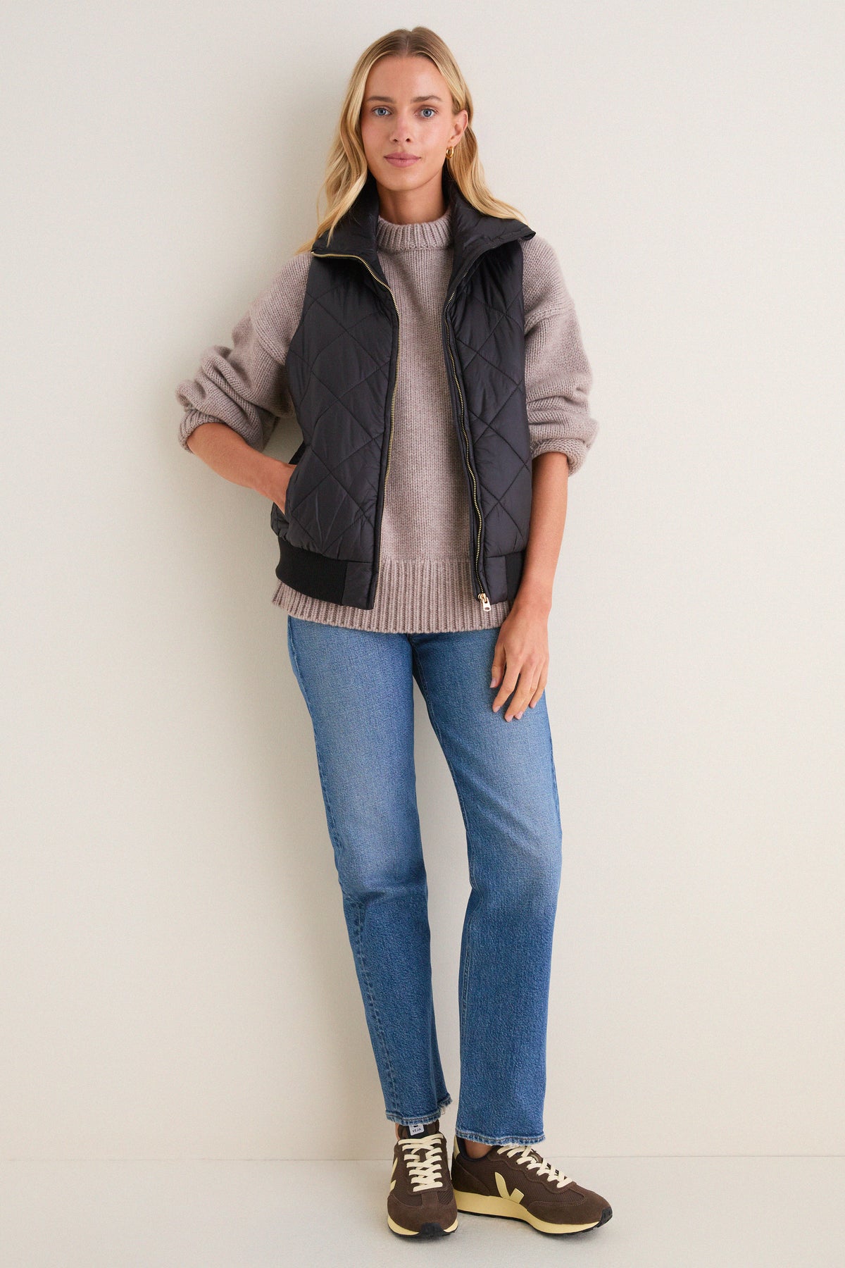 Black Jackson Quilted Vest