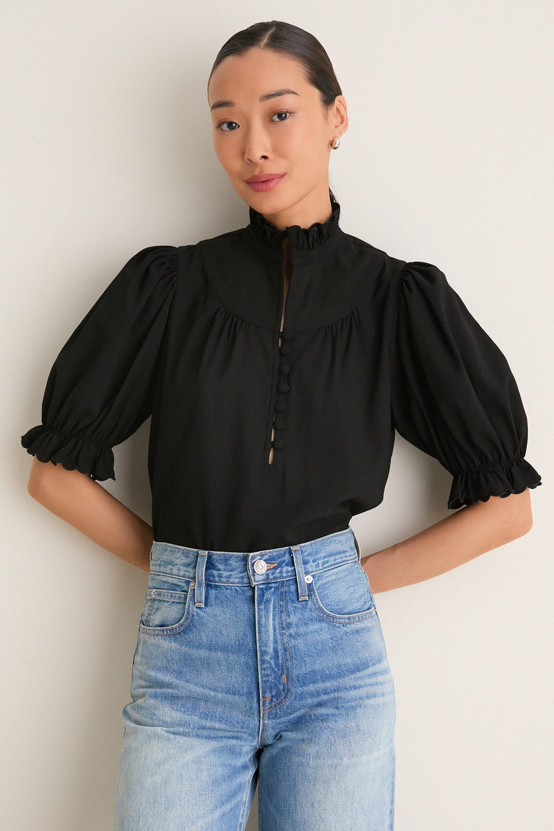 Black Selena Blouse
