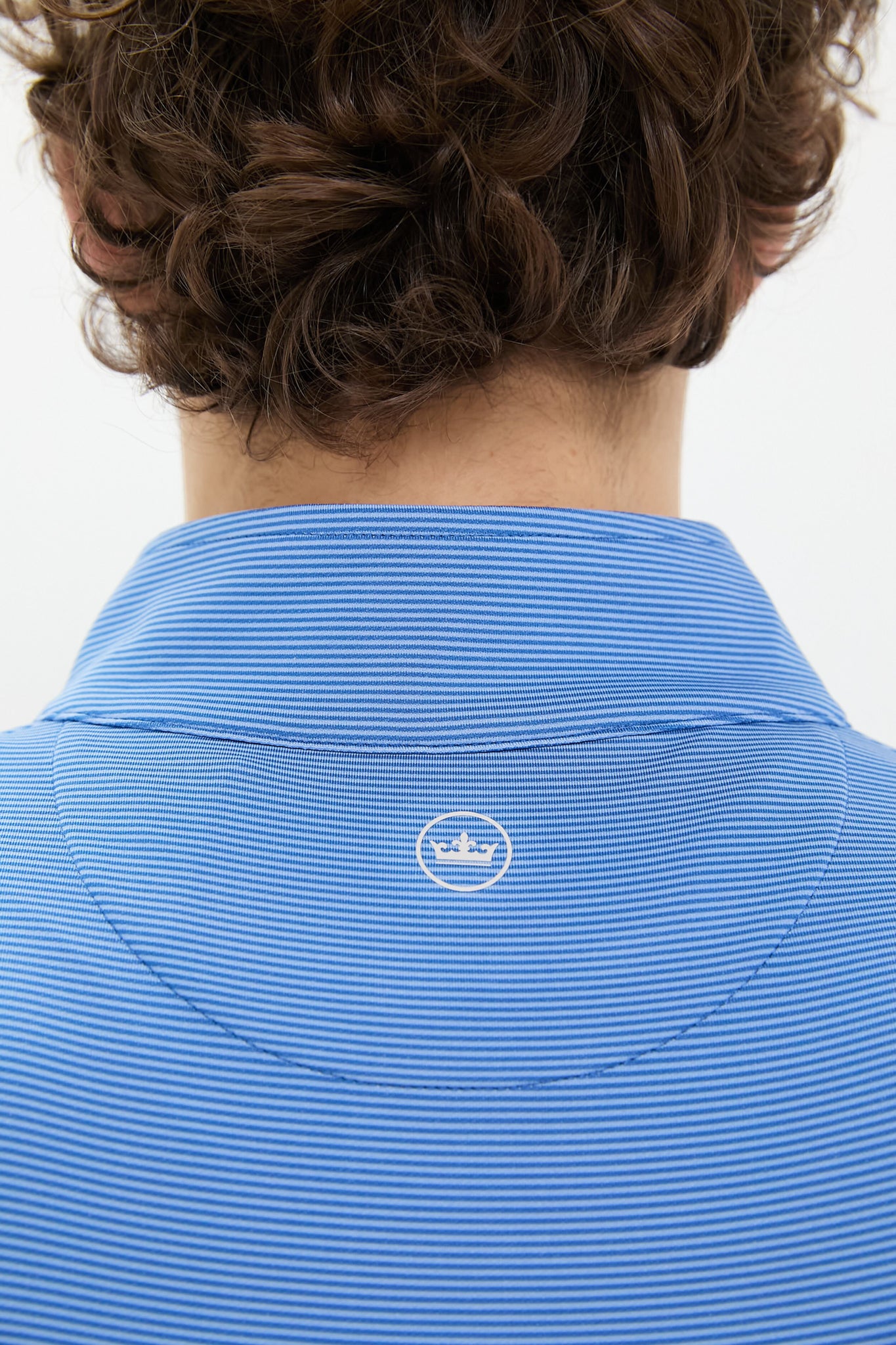 Sailor Blue Perth Sugar Stripe Performance Quarter-Zip