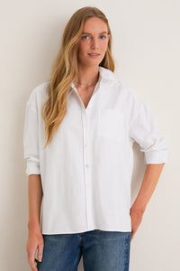 White Oxford Adair Boyfriend Shirt