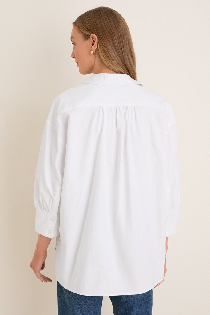 White Oxford Adair Boyfriend Shirt