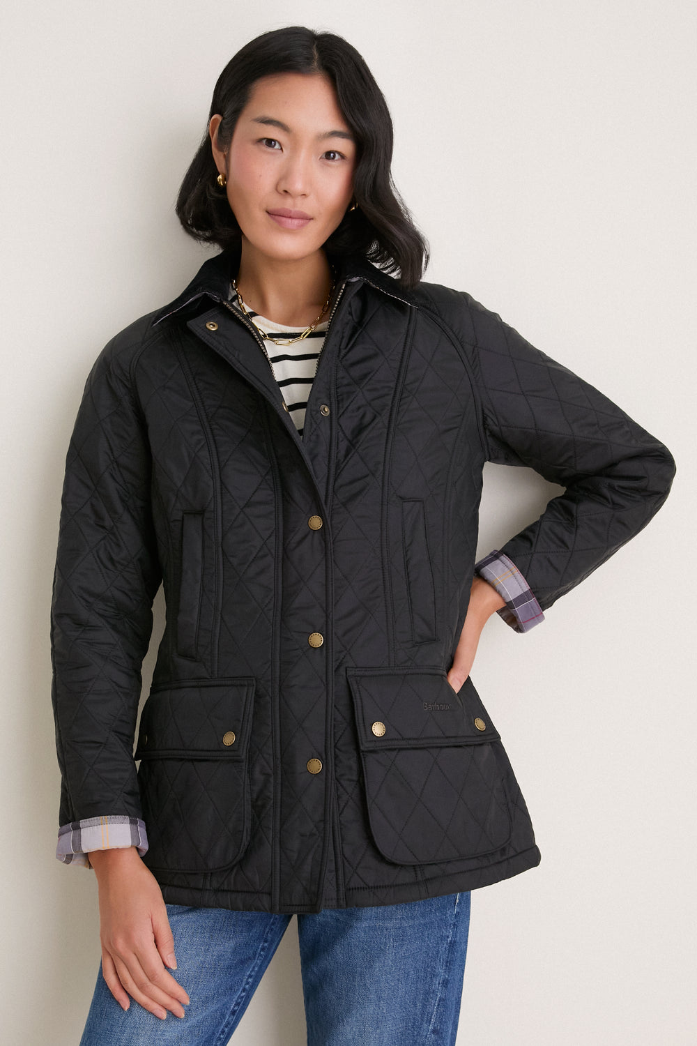 Black Beadnell Polarquilt Jacket