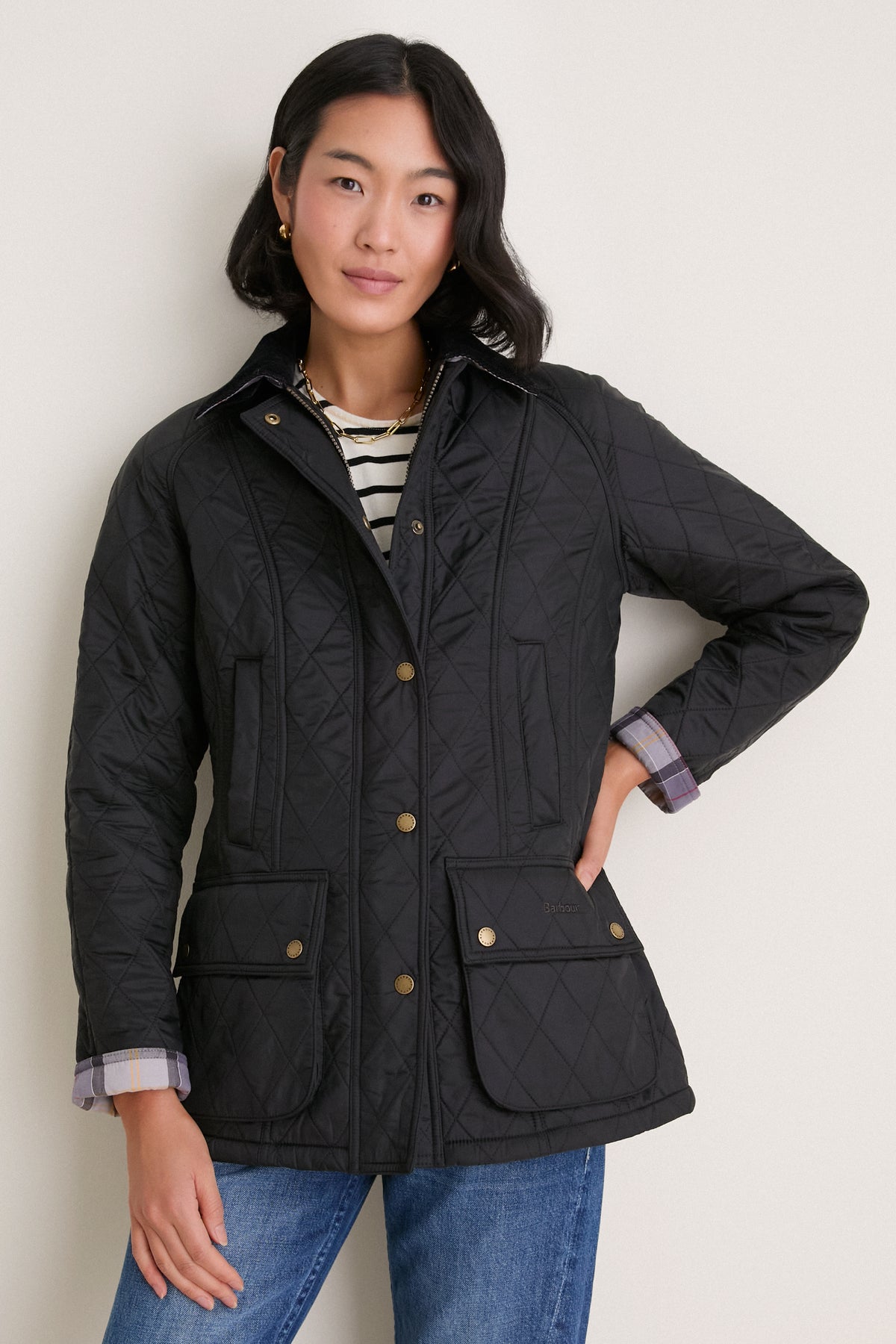 Black Beadnell Polarquilt Jacket