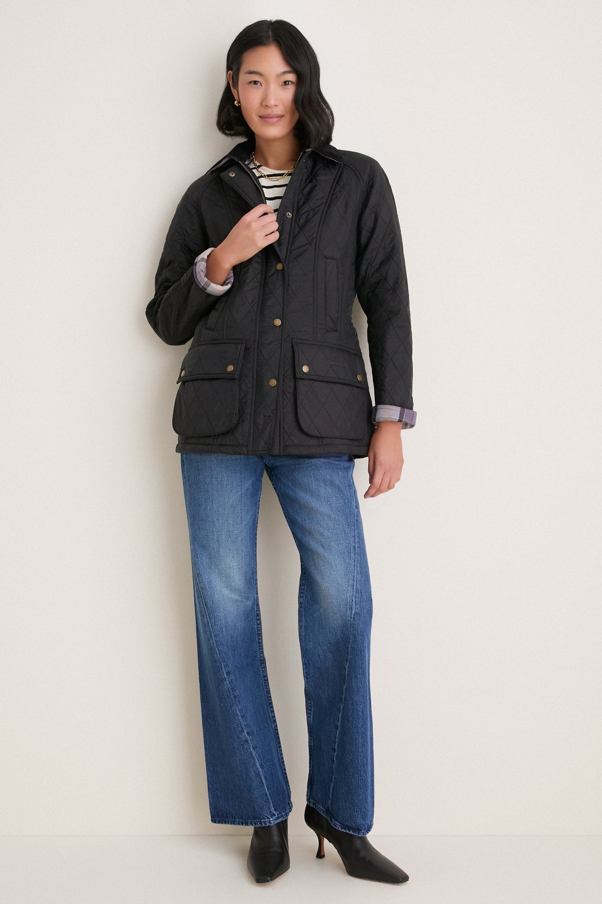 Black Beadnell Polarquilt Jacket