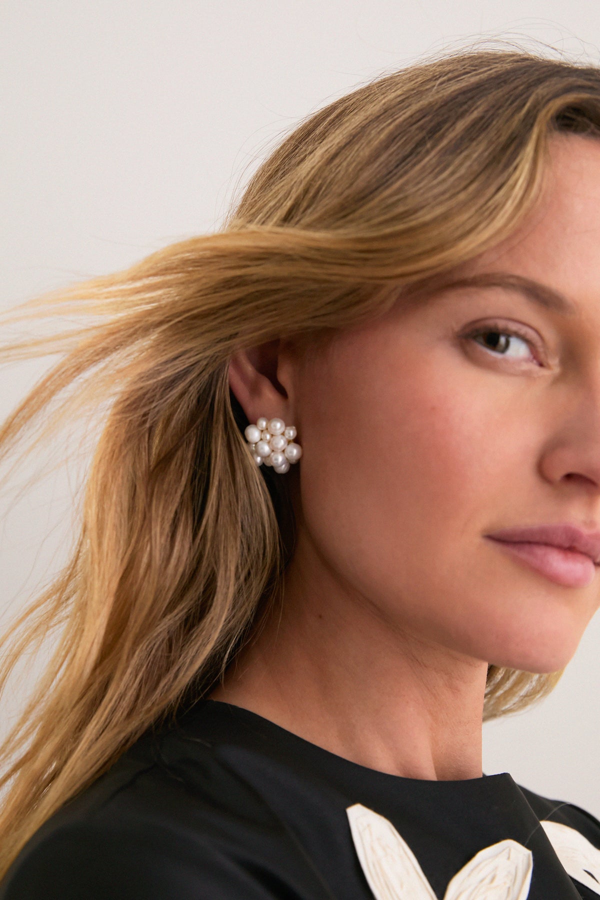 Pearl Cluster Earrings