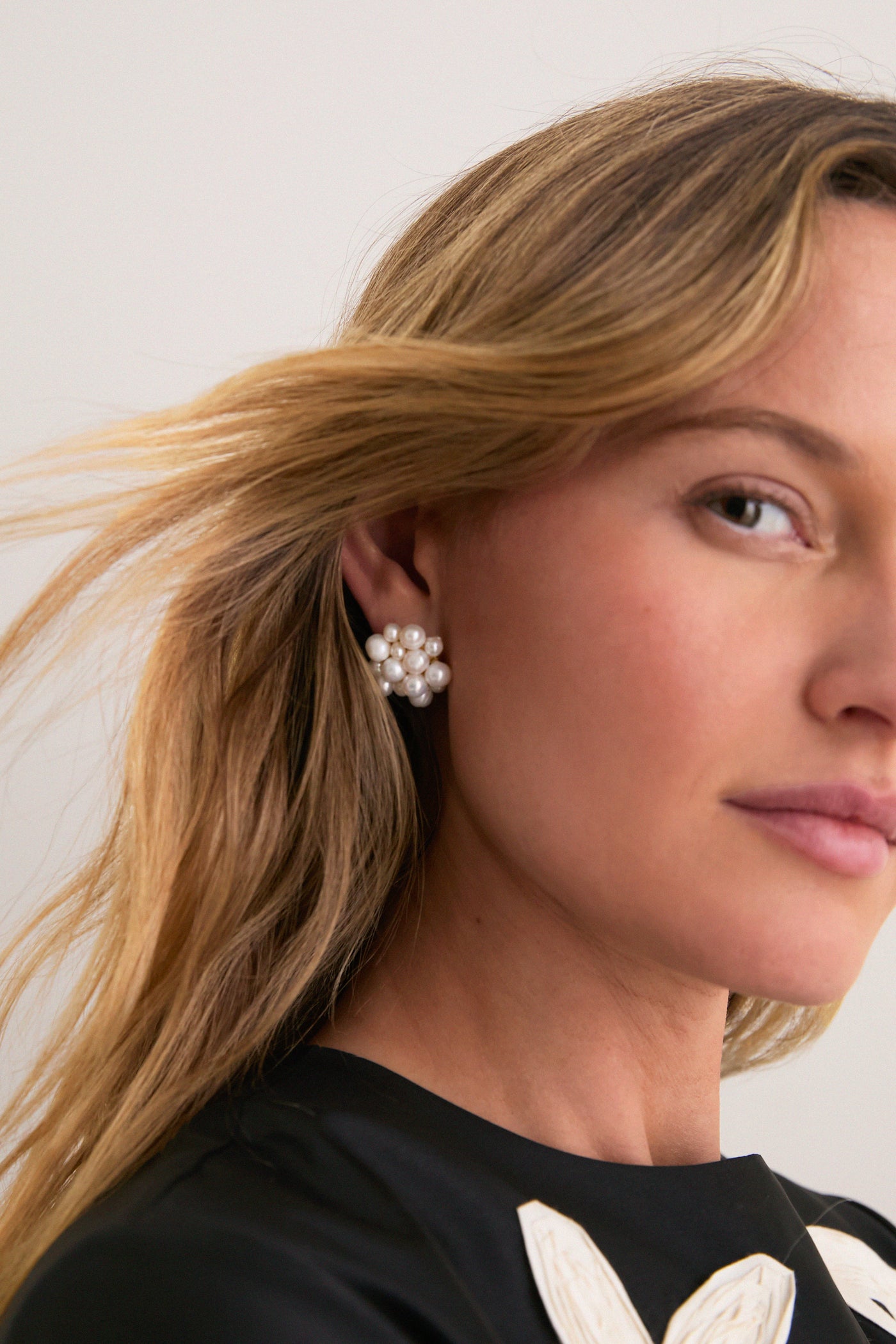 Pearl Cluster Earrings