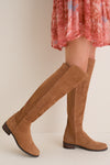 Exclusive Camel Suede Waterproof Velma Boots