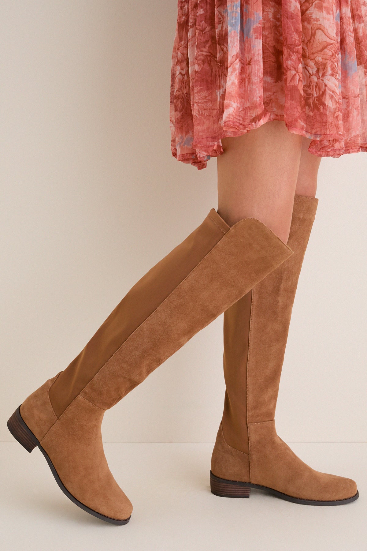Exclusive Camel Suede Waterproof Velma Boots
