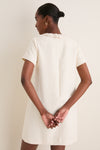 Pearl White Tweed Jackie Dress