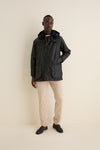 Navy Classic Waxed Cotton Jacket Hood