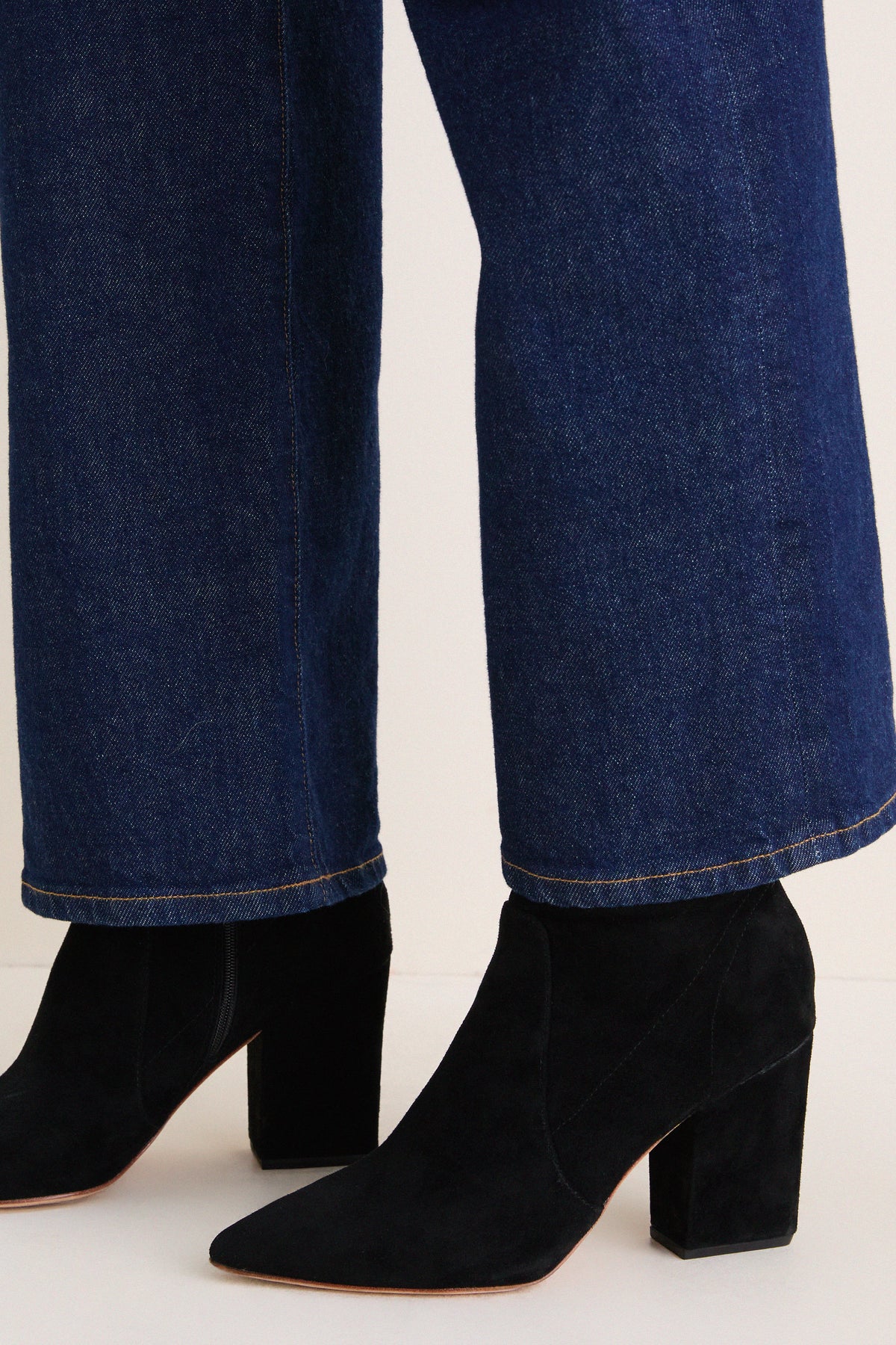 Black Isla Slim Ankle Booties