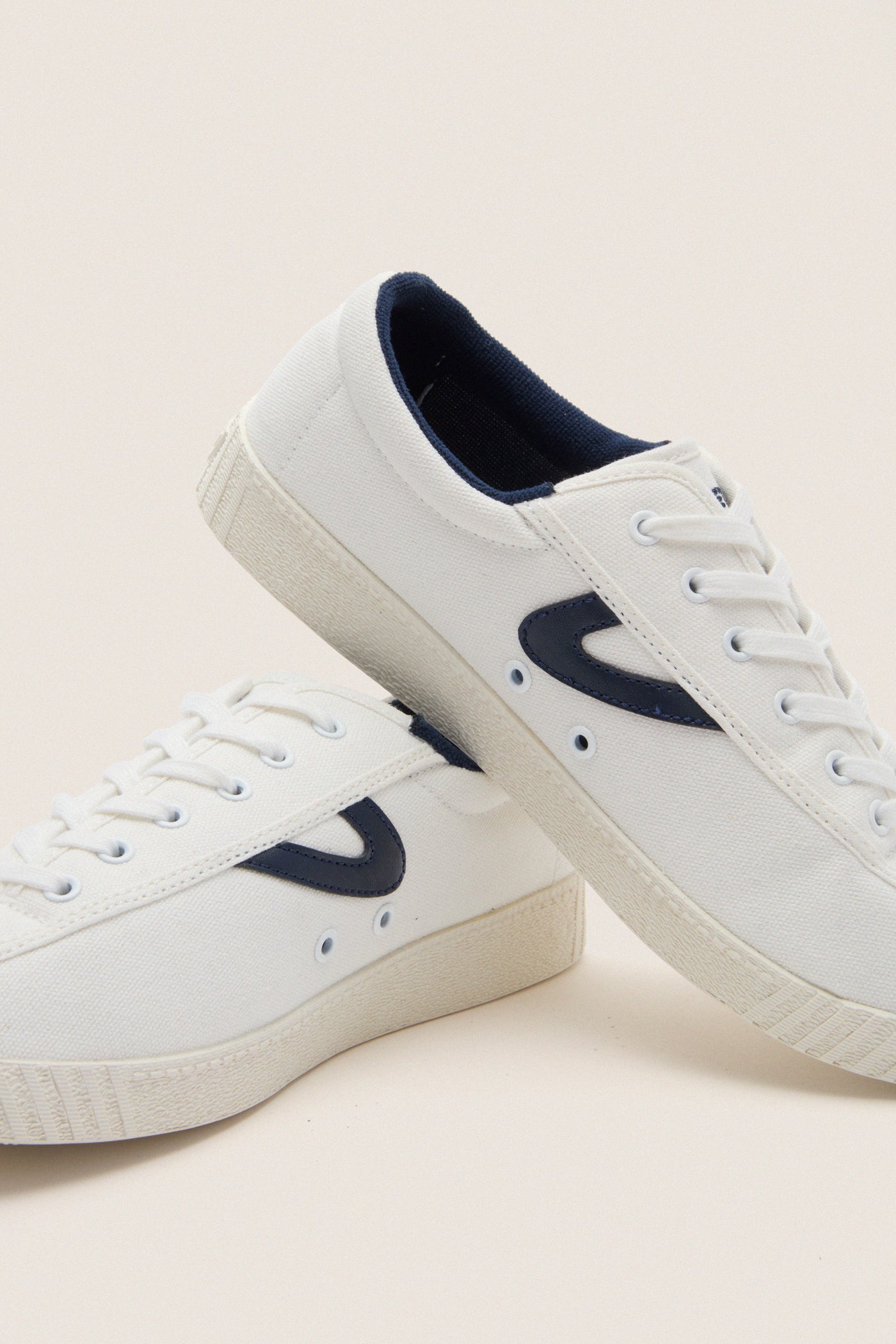 Women's Navy Nylite Canvas Sneakers