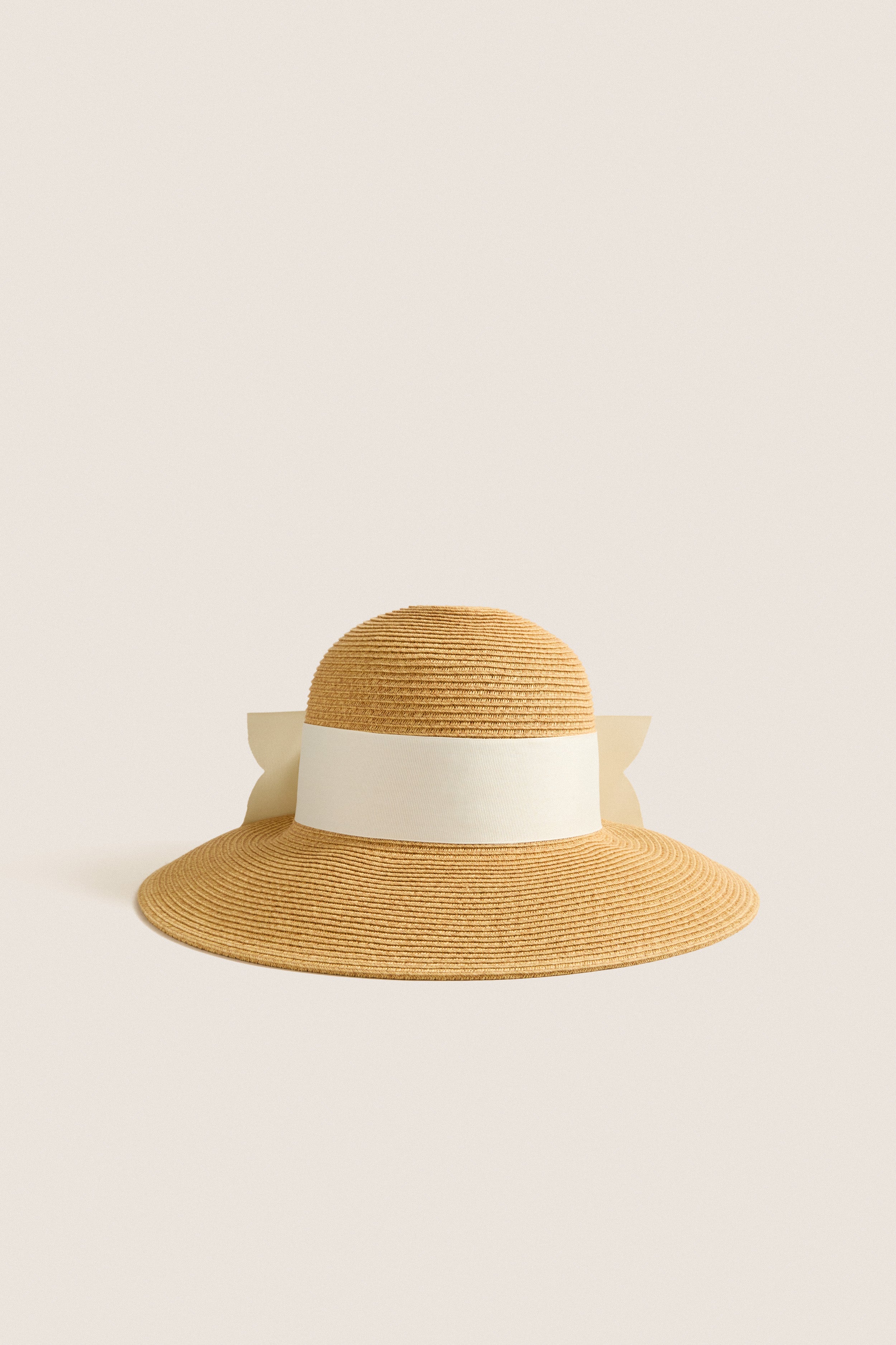 Exclusive Cream Packable Wide Bow Sunhat | Toucan Hats
