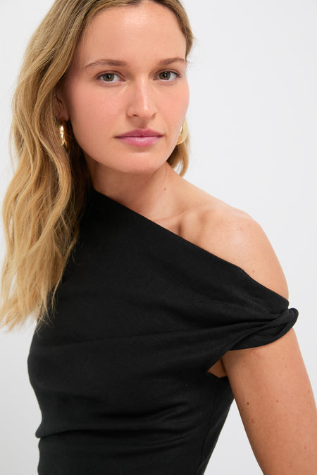 Black Suis Midi Dress