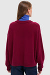 Crimson and Sapphire Doris Cashmere Sweater