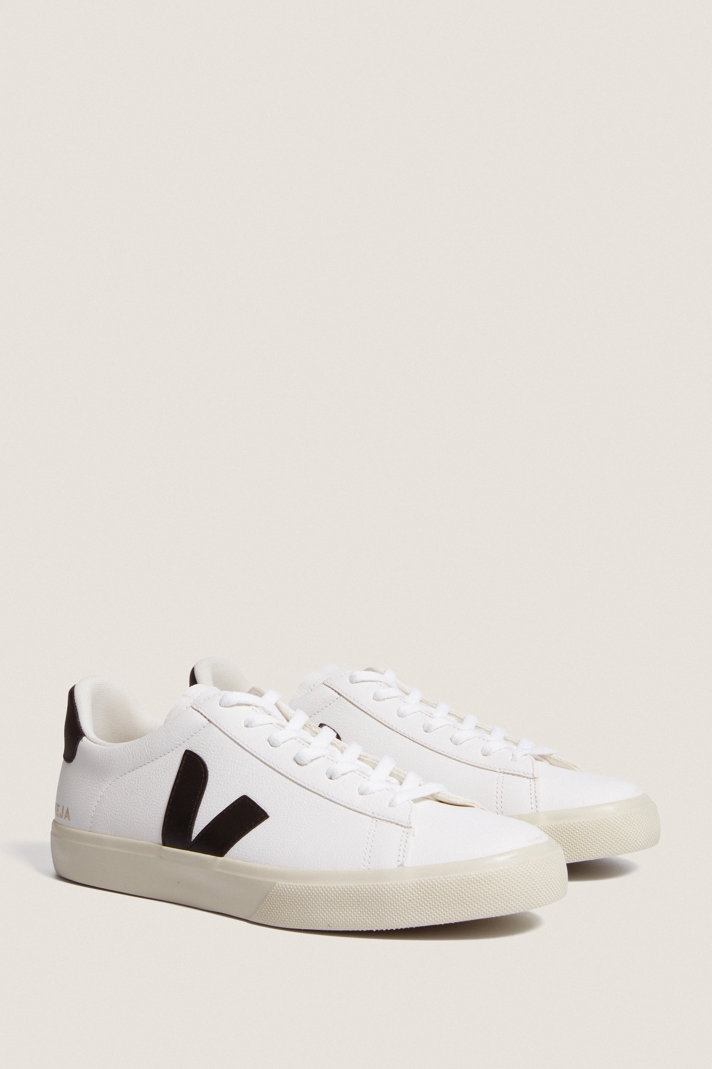VEJA ホワイト/ブラック スニーカー Mens Extra White Black Campo Sneakers | VEJA
