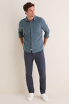 Navy Stretch Terry 5 Pocket