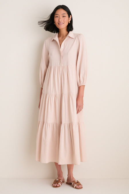Sandstone Cotton Mabel Maxi Dress
