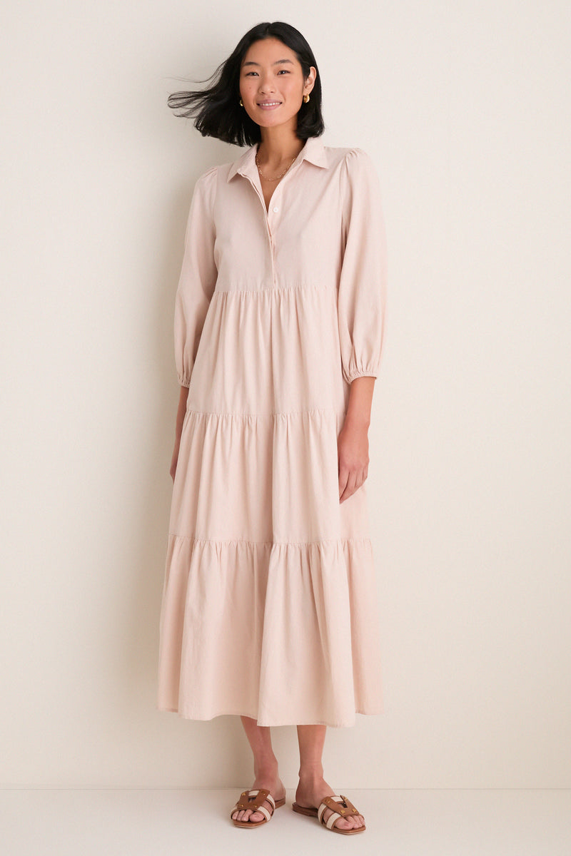 Sandstone Cotton Mabel Maxi Dress