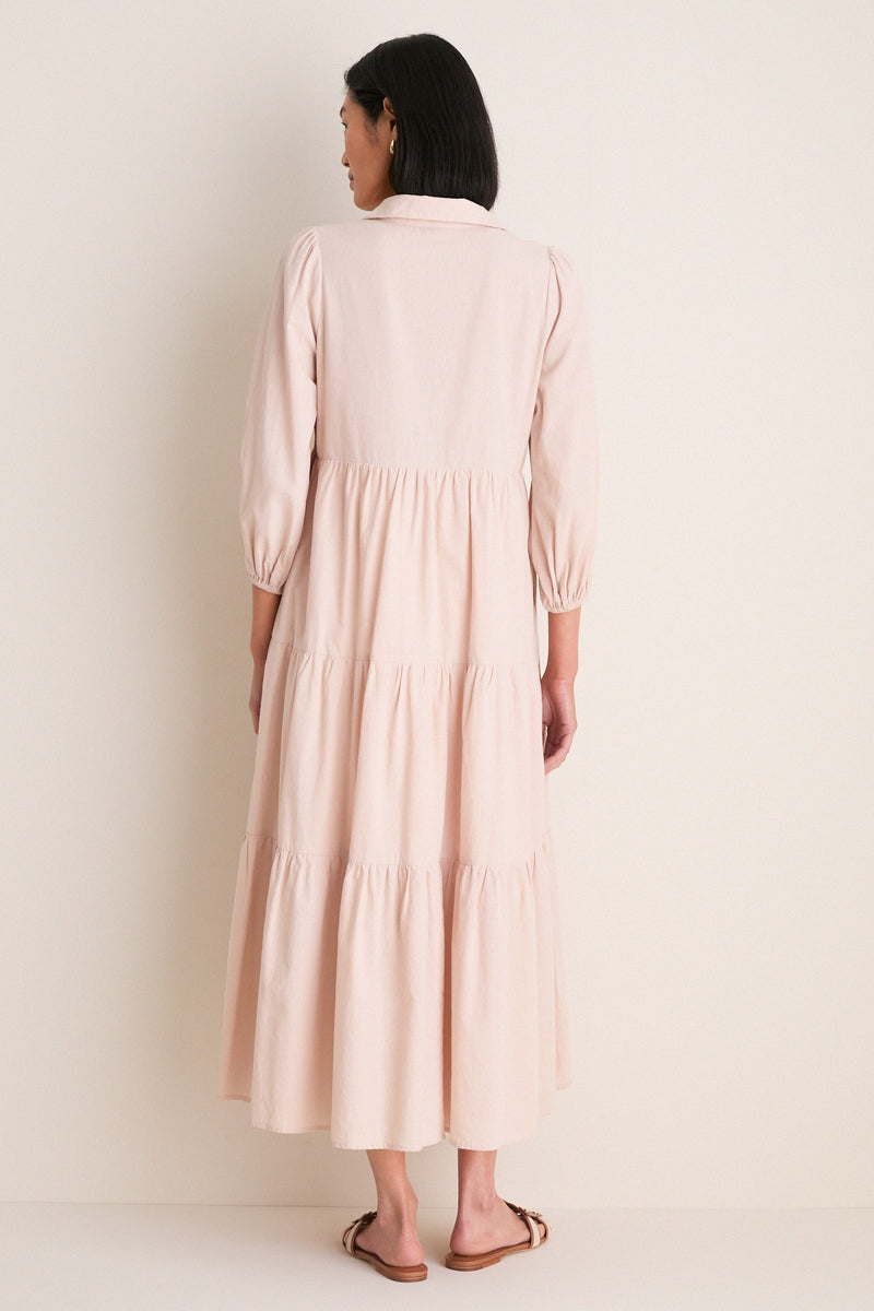 Sandstone Cotton Mabel Maxi Dress