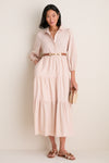 Sandstone Cotton Mabel Maxi Dress
