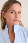 Gold Infinity Huggie Earrings