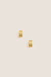 Gold Infinity Huggie Earrings