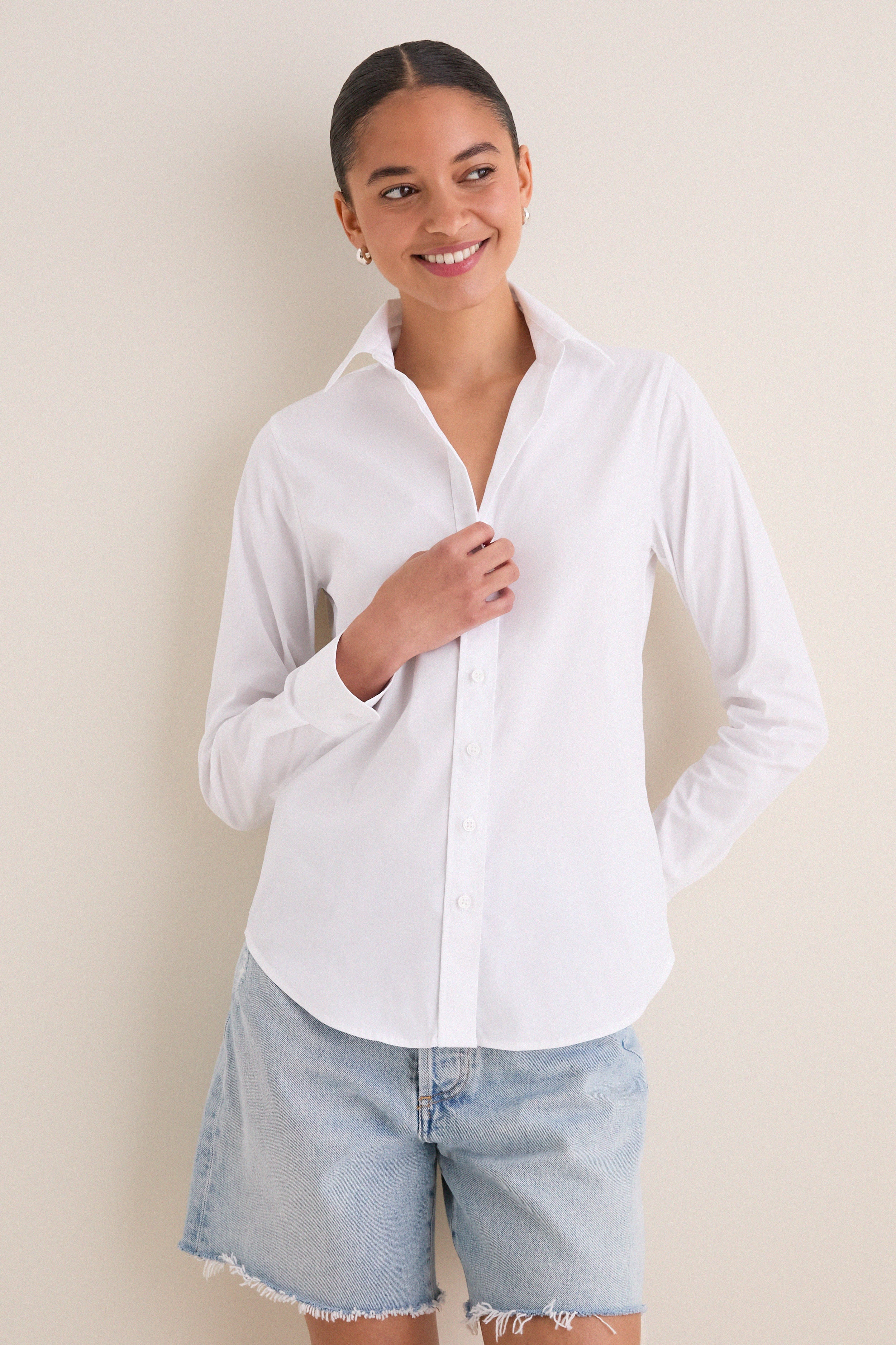 【未使用】HYKE BUTTON-DOWN BELL-SLEEVE SHIRT K**様 HYKE BUTTON DOWN BELL SLEEVE SHIRT - メルカリ