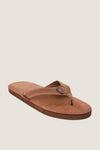 Men's Expresso Premium Leather Single Layer Arch Support Sandal