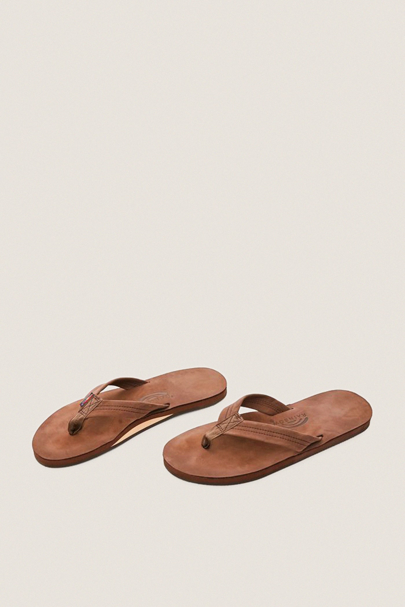 Men's Expresso Premium Leather Single Layer Arch Support Sandal