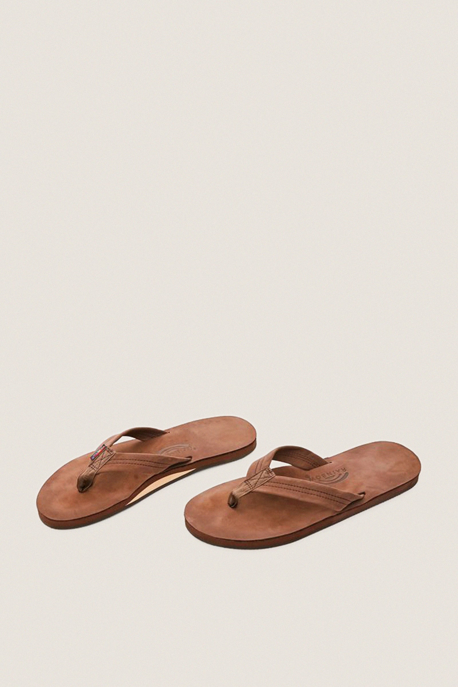 Men's Expresso Premium Leather Single Layer Arch Support Sandal