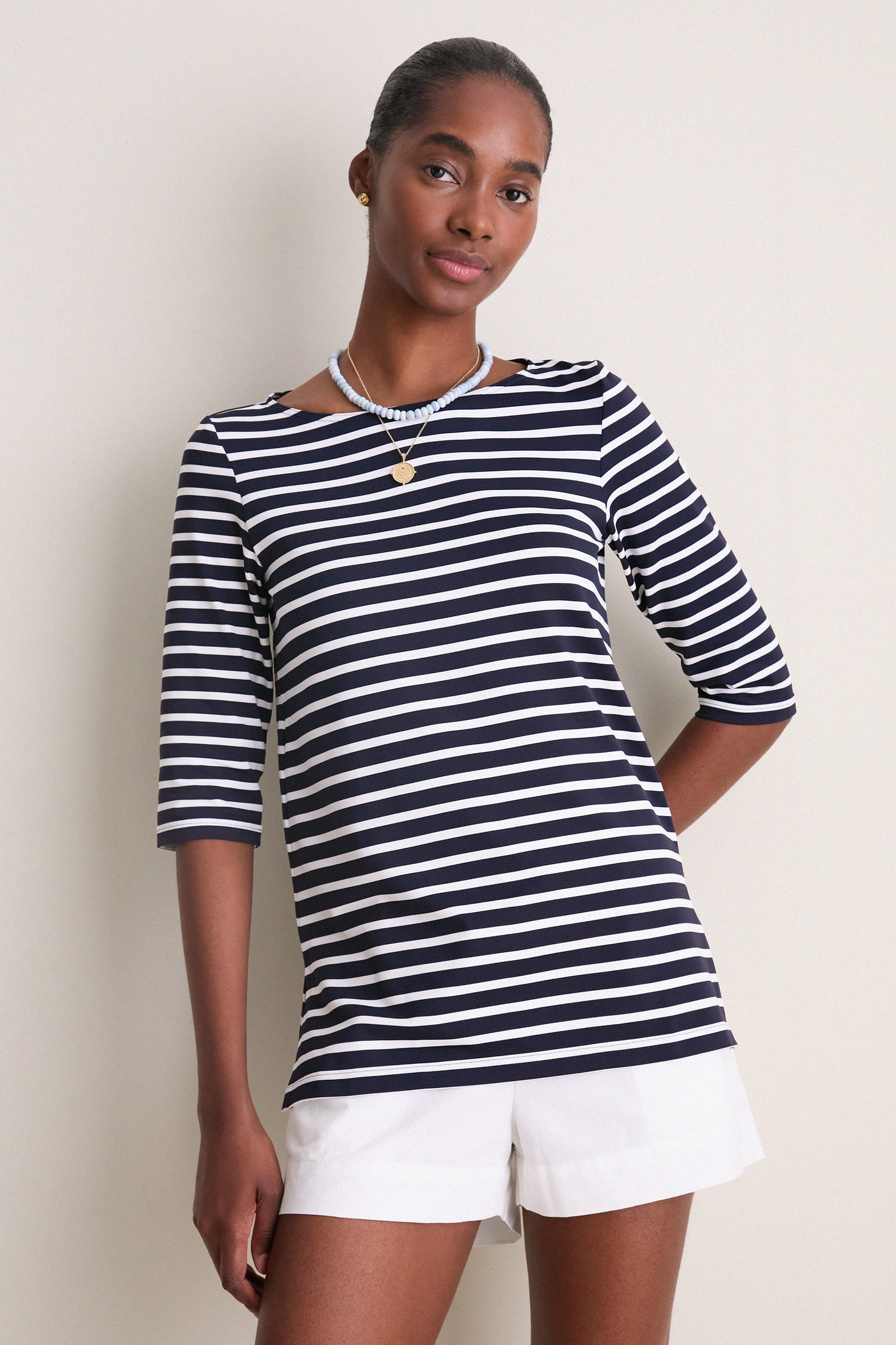 Navy-Neige Phare Tunic