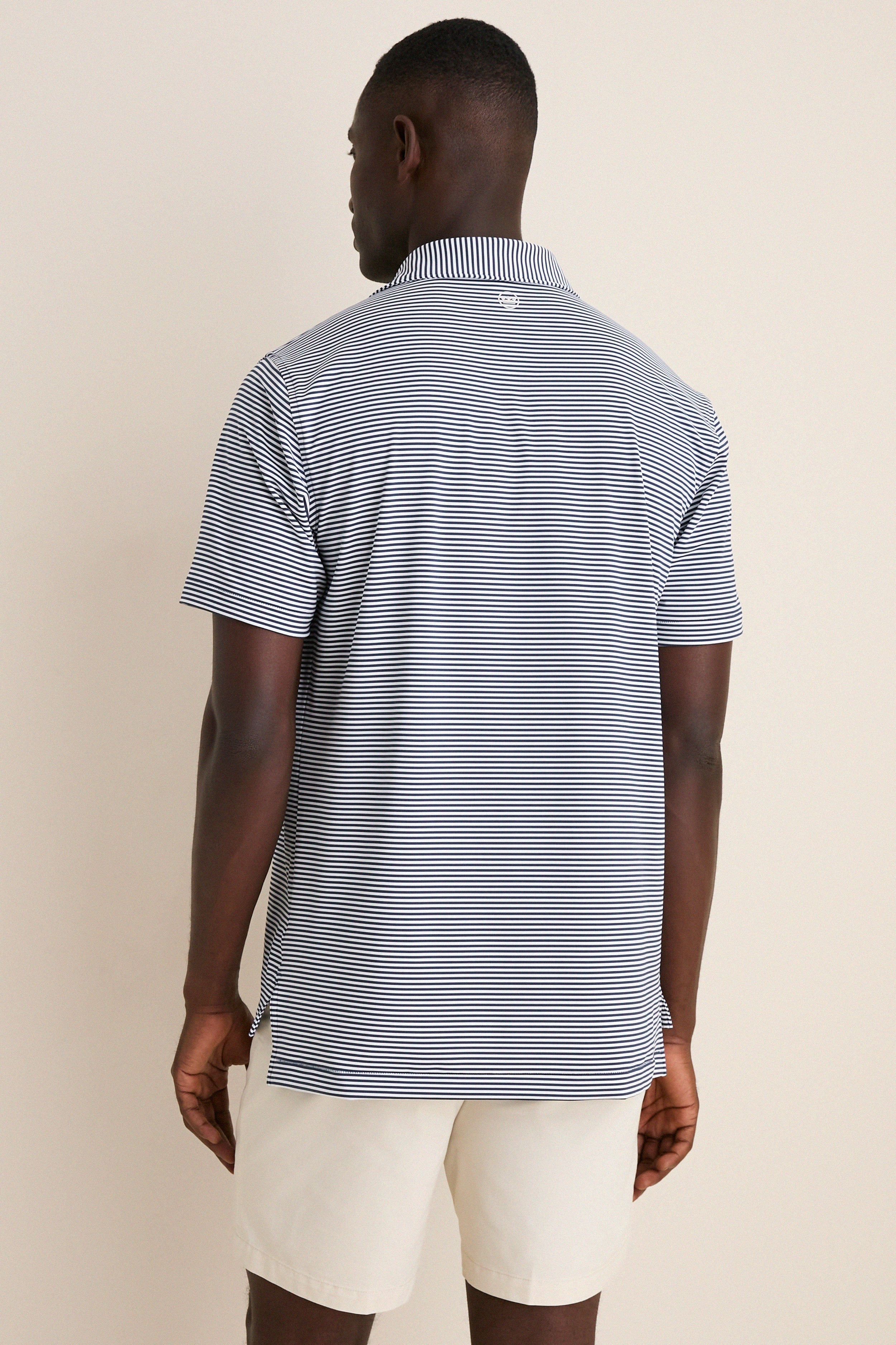 Navy Hales Performance Jersey Polo