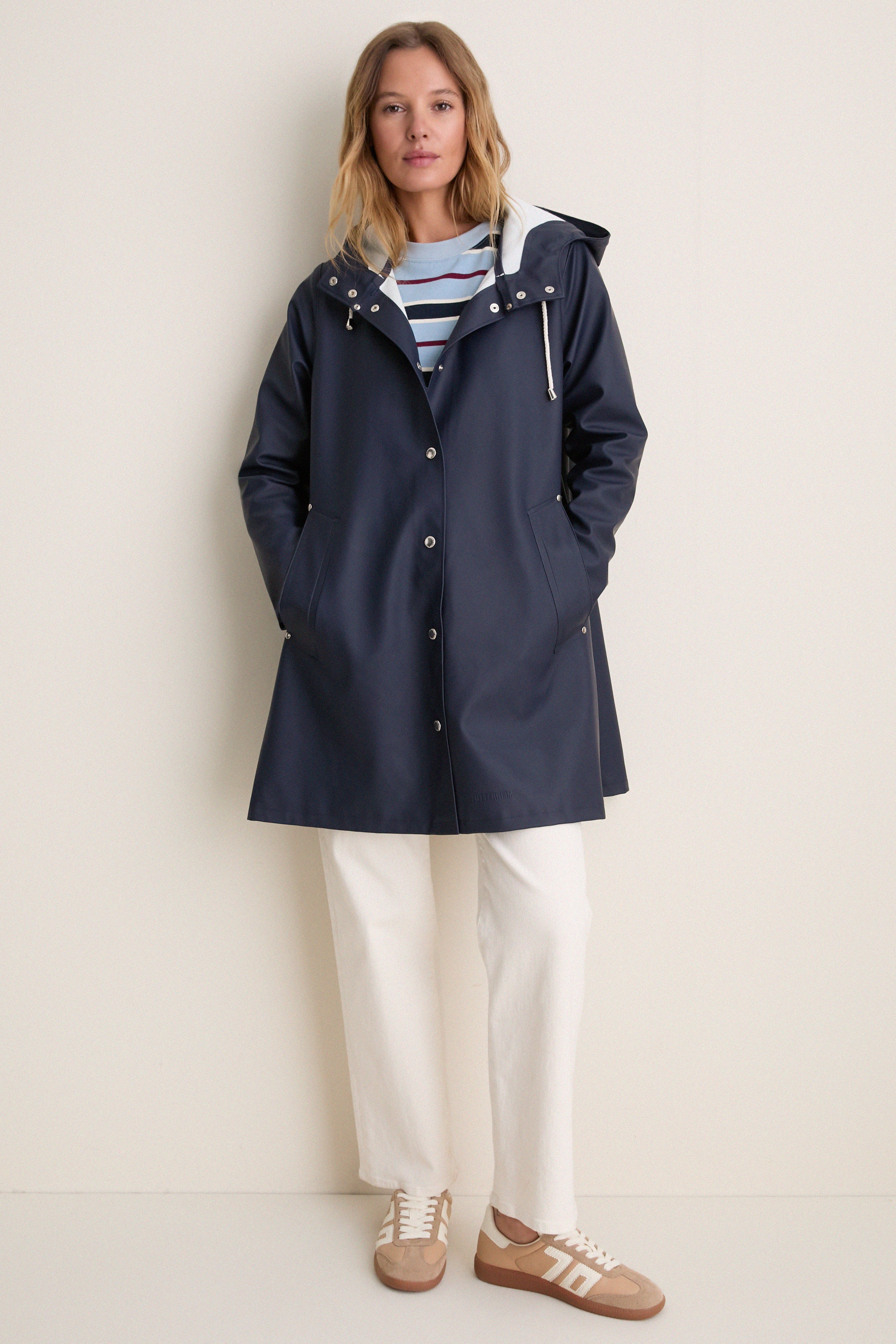 Navy Mosebacke Raincoat | Stutterheim