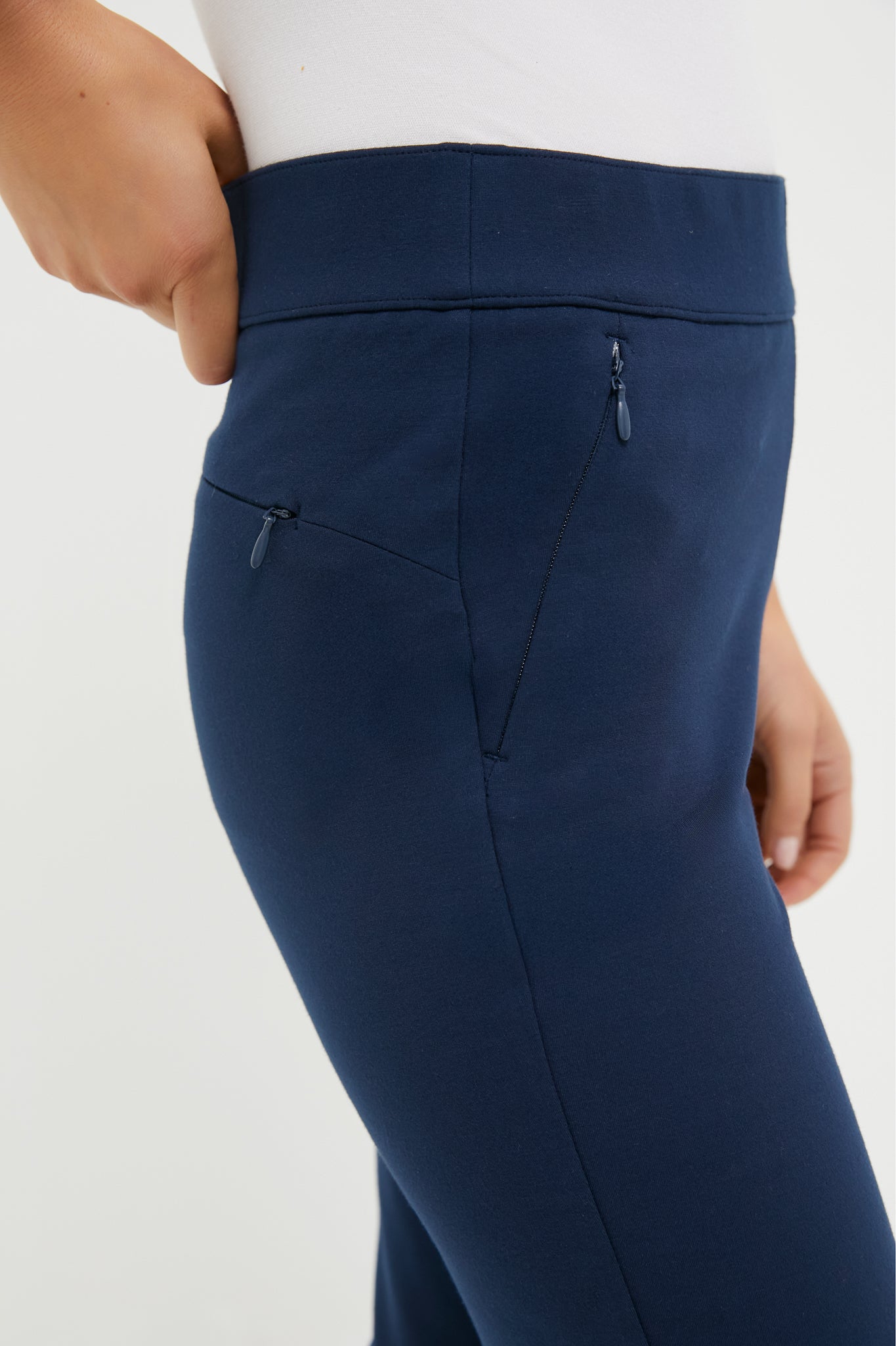Petite Navy Compression September Pant