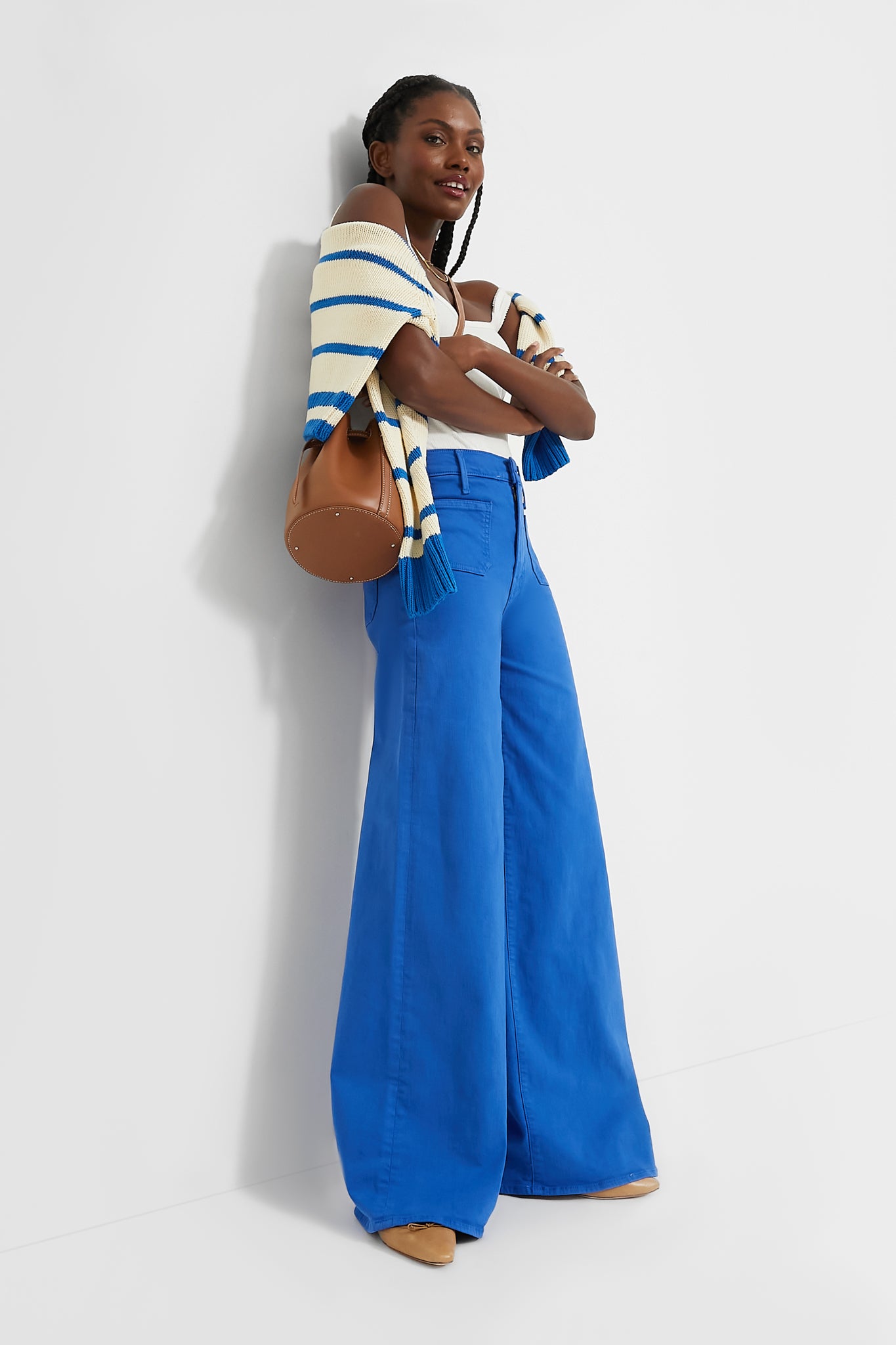 White Pointelle Laura Tank