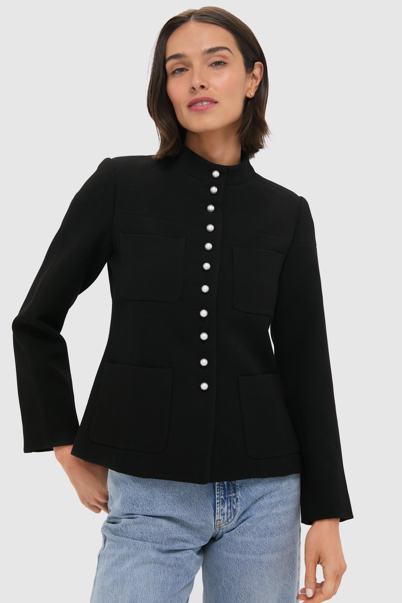 Black Suzette Sportswear Jacket