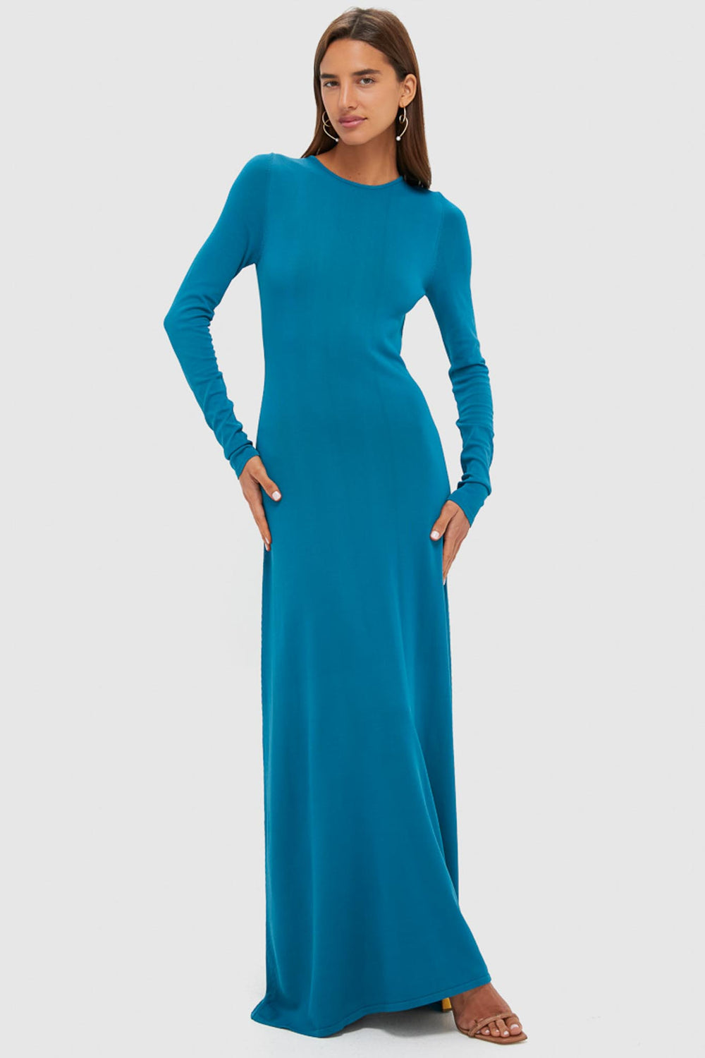 Nocturnal Blue Dora Long Sleeve Maxi Dress | Solid & Striped Nocturnal Blue Dora Long Sleeve Maxi Dress | Solid & Striped