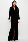 Black Velvet Loretta Dress