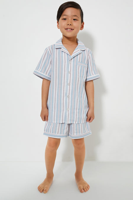 Kid's Vintage French Stripes Short Set
