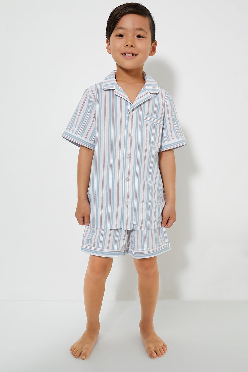 Kid's Vintage French Stripes Short Set