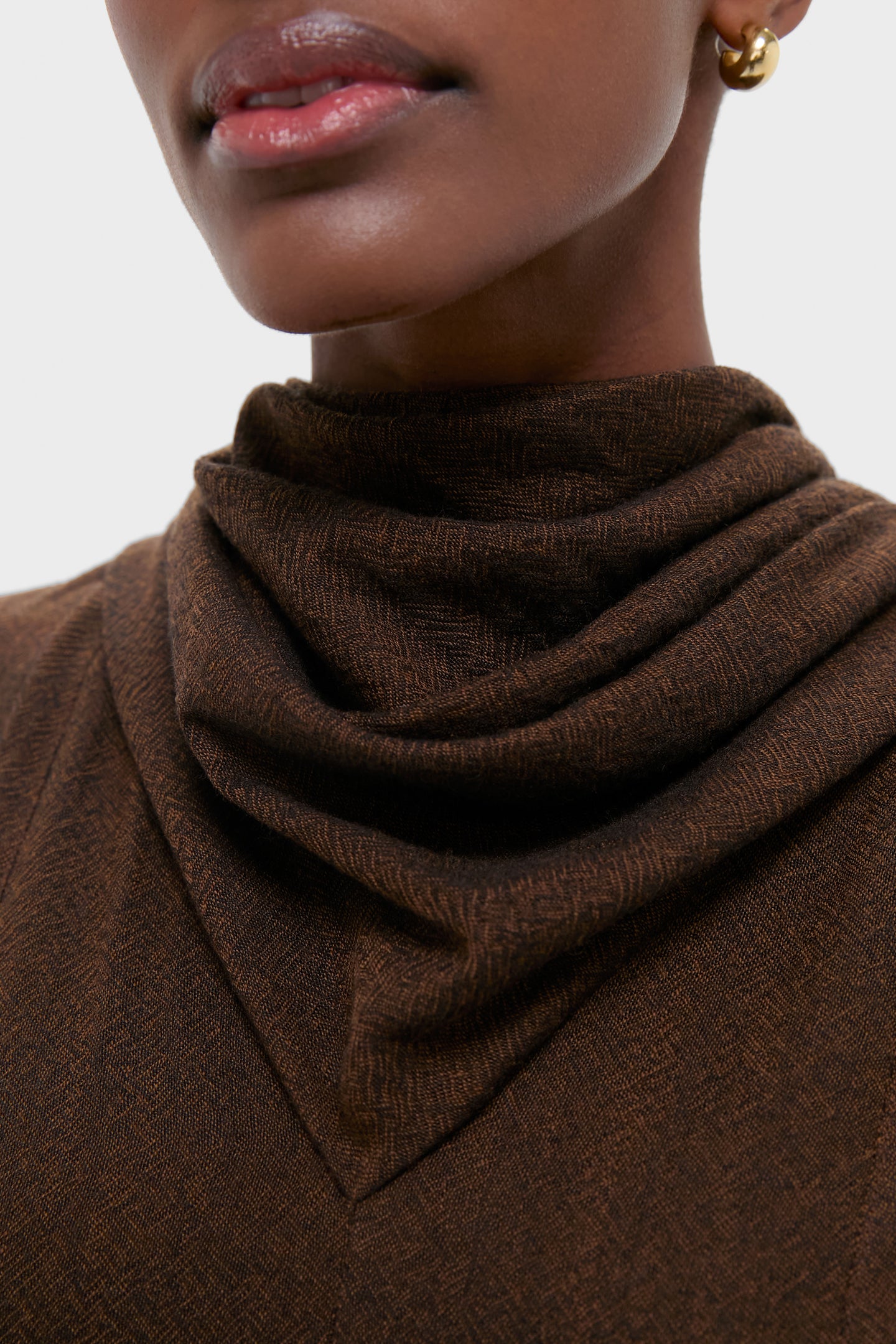 Cinnamon Avara Twill Wool Maxi Dress