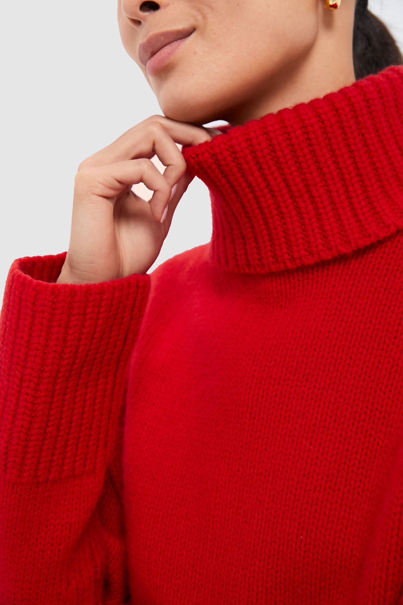 Red online Marled Turtleneck