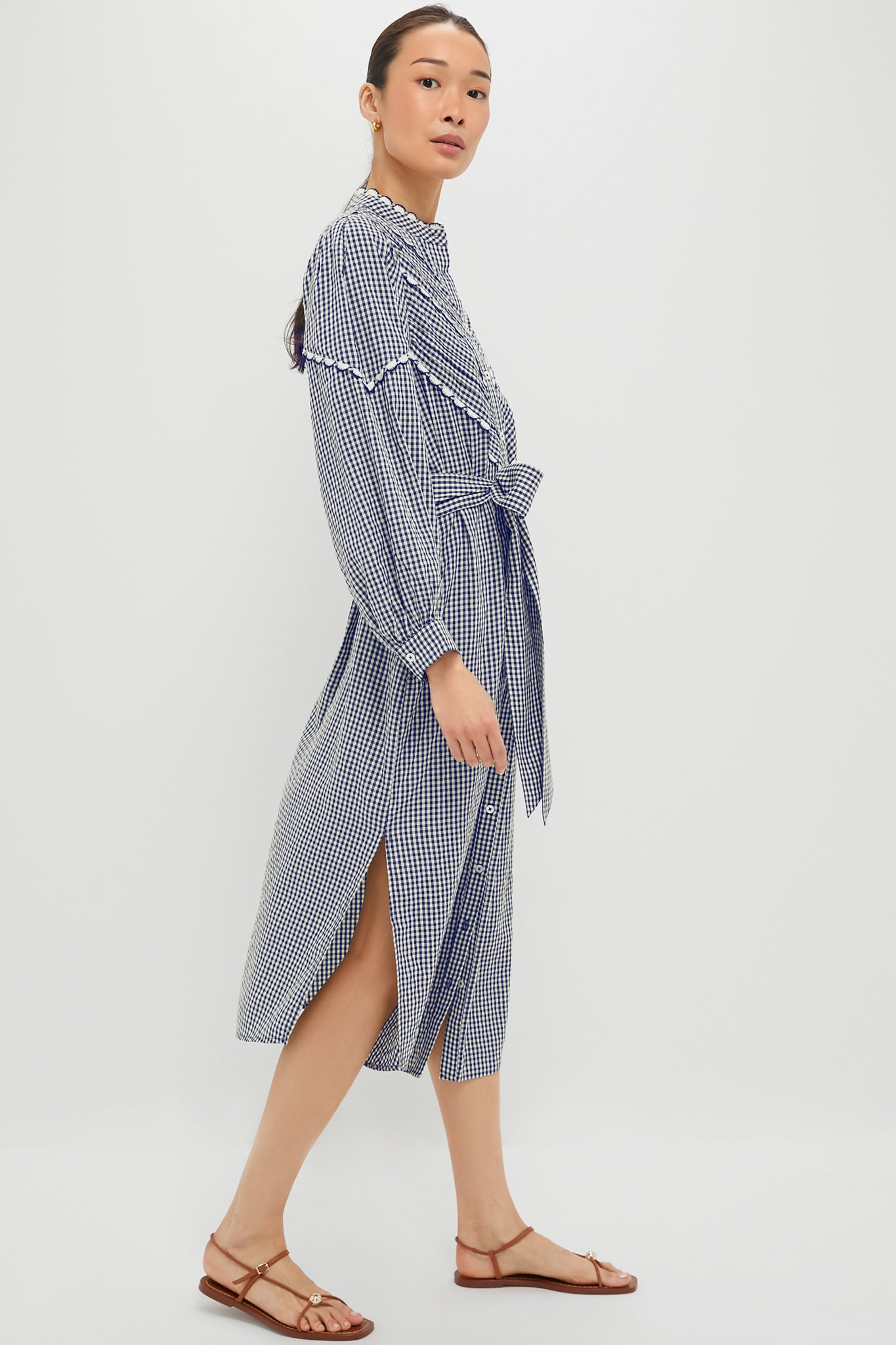 Navy Gingham Jolene Dress