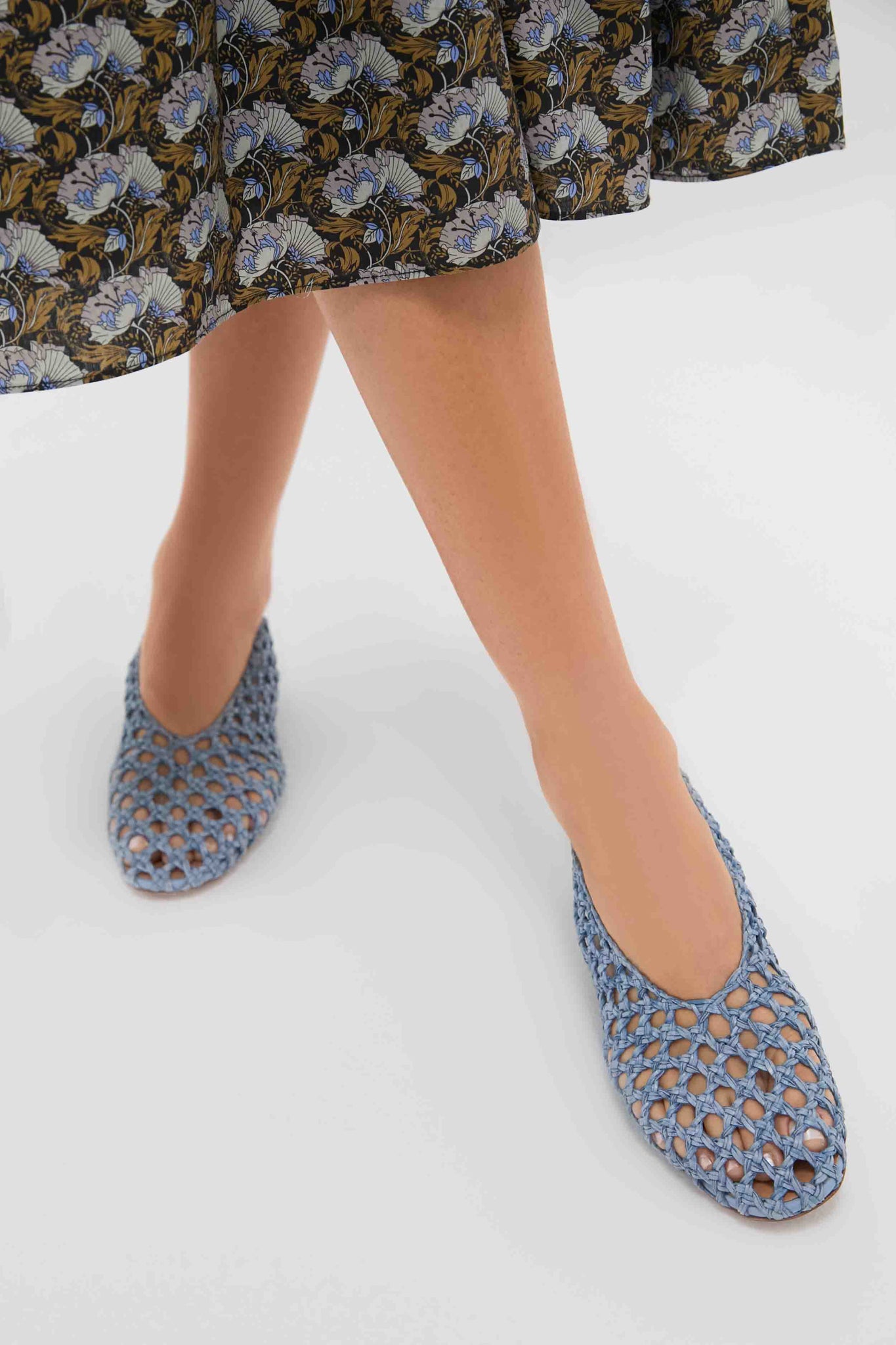 Blue Woven Ballerina