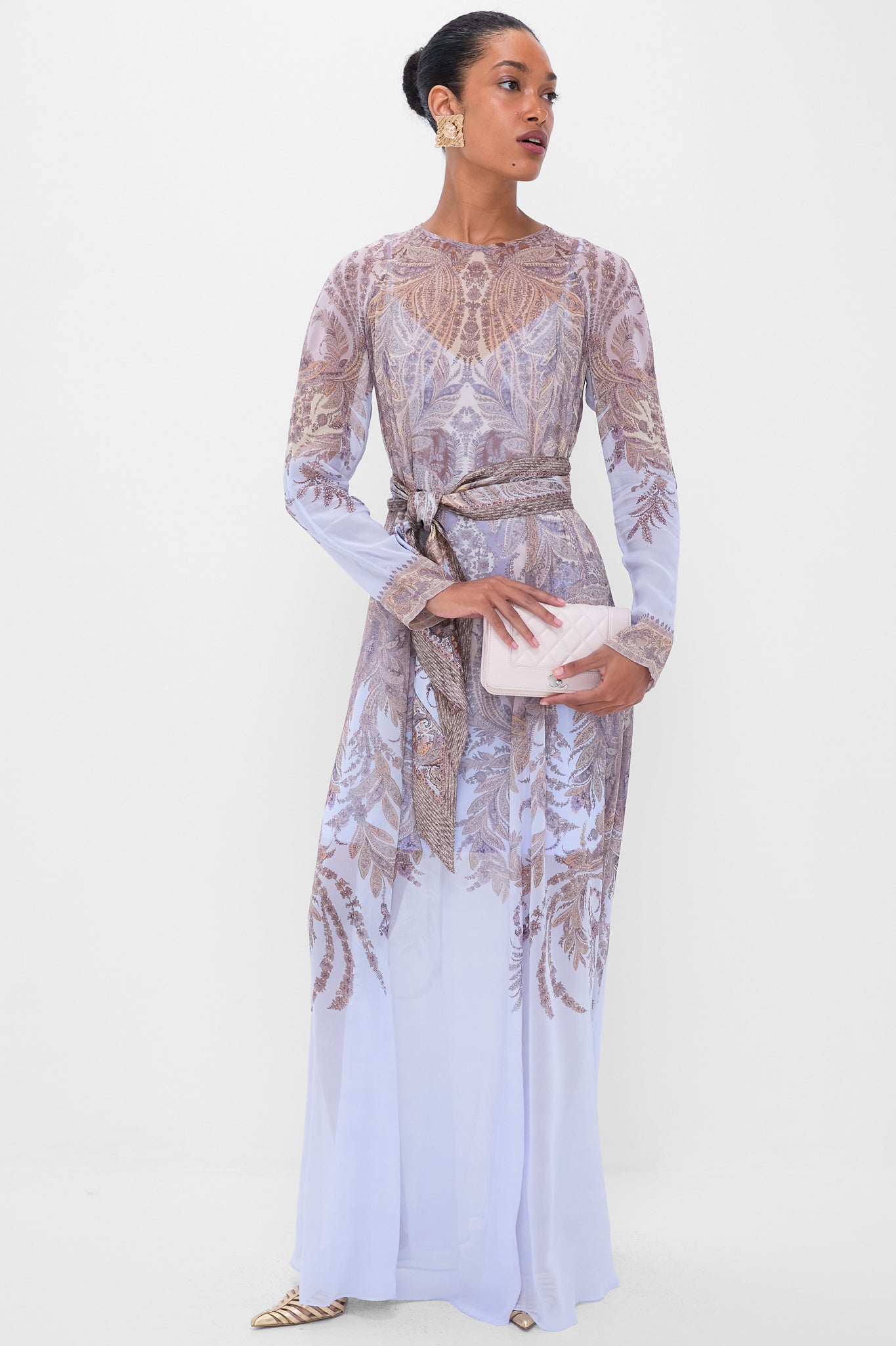 Lilac Paisley Hypnotic Sheath Dress | Zimmermann