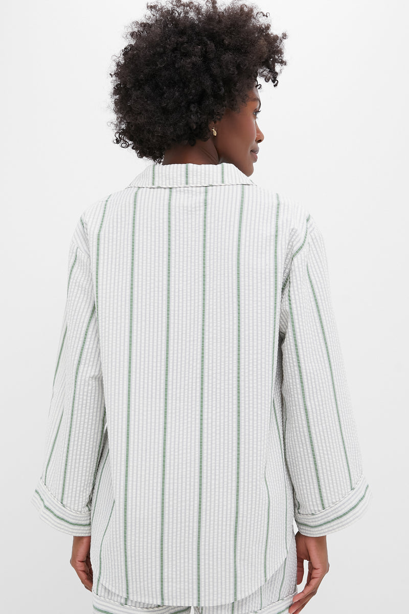 Mondego Stripe Seersucker Reya Top