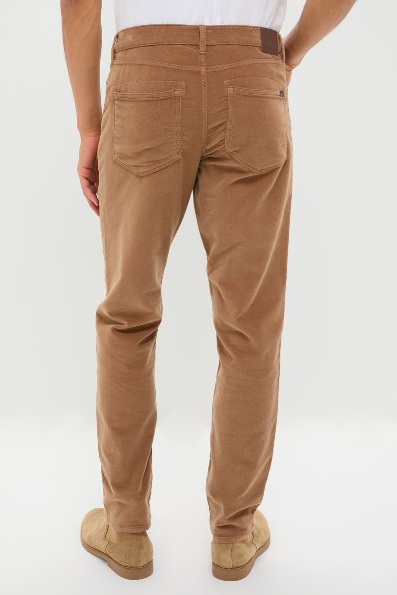 Maple Brown Stretch Terry Corduroy 5 Pocket Pant